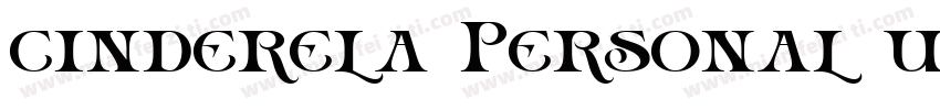cinderela Personal use reg字体转换